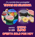 TAPAS DE SILICONA SET de 6