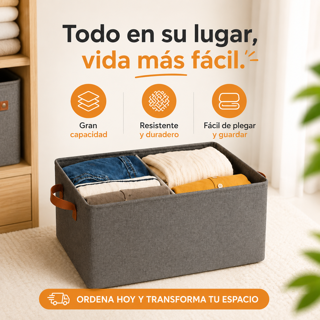CAJA ORGANIZADORA PLEGABLE